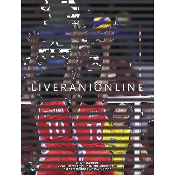 04.07.2012 SOFIA (SOFIJA) ARMEEC ARENA SIATKOWKA MEZCZYZN (MENS VOLLEYBALL) RUNDA FINALOWA LIGI SWIATOWEJ 2012 (FIVB VOLLEYBALL WORLD LEAGUE FINAL ROUND 2012) MECZ KUBA RAZYLIA (MATCH CUBA - BRAZIL) N/Z Dante Amaral FOT RAFAL OLEKSIEWICZ / PRESSFOCUS NEWSPIXPL --- Newspix.pl WORLD LEAGUE FINALS CUBA - BRASILE/AG ALDO LIVERANI SAS - ITALY ONLY - *** Local Caption *** www.newspix.pl mail us: info@newspix.pl call us: 0048 022 23 22 222 --- Polish Picture Agency by Ringier Axel Springer Poland