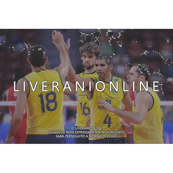 04.07.2012 SOFIA (SOFIJA) ARMEEC ARENA SIATKOWKA MEZCZYZN (MENS VOLLEYBALL) RUNDA FINALOWA LIGI SWIATOWEJ 2012 (FIVB VOLLEYBALL WORLD LEAGUE FINAL ROUND 2012) MECZ KUBA BRAZYLIA (MATCH CUBA - BRAZIL) N/Z WALLACE DE SOUZA RADOSC FOT RAFAL OLEKSIEWICZ / PRESSFOCUS NEWSPIXPL --- Newspix.pl WORLD LEAGUE FINALS CUBA - BRASILE/AG ALDO LIVERANI SAS - ITALY ONLY - *** Local Caption *** www.newspix.pl mail us: info@newspix.pl call us: 0048 022 23 22 222 --- Polish Picture Agency by Ringier Axel Springer Poland