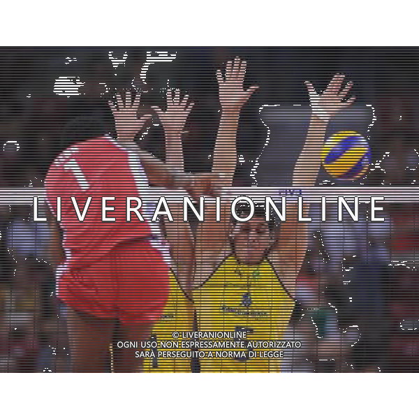 04.07.2012 SOFIA (SOFIJA) ARMEEC ARENA SIATKOWKA MEZCZYZN (MENS VOLLEYBALL) RUNDA FINALOWA LIGI SWIATOWEJ 2012 (FIVB VOLLEYBALL WORLD LEAGUE FINAL ROUND 2012) MECZ KUBA BRAZYLIA (MATCH CUBA - BRAZIL) N/Z SIDNEI DOS SANTOS JR. FOT RAFAL OLEKSIEWICZ / PRESSFOCUS NEWSPIXPL --- Newspix.pl WORLD LEAGUE FINALS CUBA - BRASILE/AG ALDO LIVERANI SAS - ITALY ONLY - *** Local Caption *** www.newspix.pl mail us: info@newspix.pl call us: 0048 022 23 22 222 --- Polish Picture Agency by Ringier Axel Springer Poland