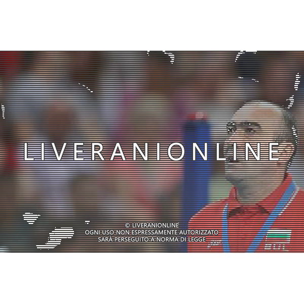 04.07.2012 SOFIA , BULGARIA - HALA ARMEEC ARENA (SOFIA, BULGARIA - ARMEEC ARENA ) SIATKOWKA MEZCZYZN (MEN\'S VOLLEYBALL), LIGA SWIATOWA 2012 - TURNIEJ FINALOWY ( WORLD LEAGUE FINALS)- GRUPA B (POOL B) MECZ BULGARIA - NIEMCY (GAME BULGARIA - GERMANY) NZ NAYDEN NAYDENOV (NAYDENOW) - TRENER HEAD COACH FOTO LUKASZ GROCHALA/ CYFRASPORT / NEWSPIX.PL --- Newspix.pl WORLD LEAGUE FINALS BULGARIA - GERMANIA AG ALDO LIVERANI SAS - ITALY ONLY - *** Local Caption *** .