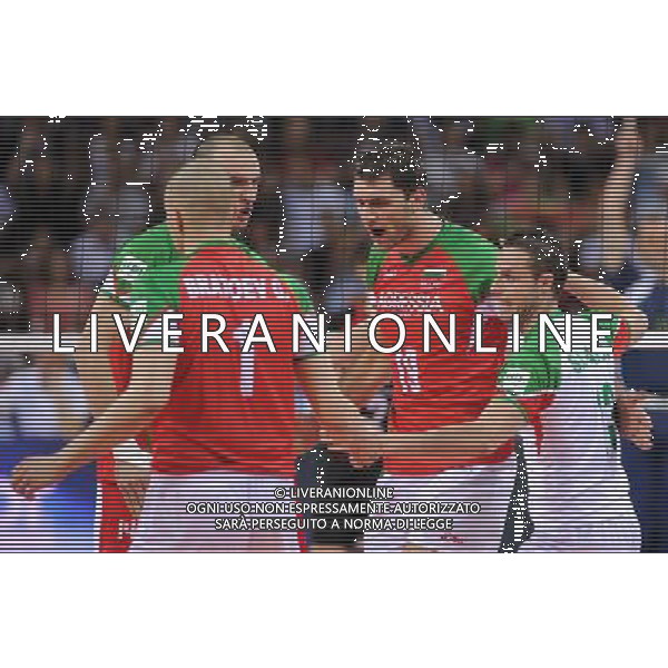 04.07.2012 SOFIA (SOFIJA) ARMEEC ARENA SIATKOWKA MEZCZYZN (MENS VOLLEYBALL) RUNDA FINALOWA LIGI SWIATOWEJ 2012 (FIVB VOLLEYBALL WORLD LEAGUE FINAL ROUND 2012) MECZ BULGARIA - NIEMCY (MATCH BULGARIA - GERMANY) N/Z TSVETAN SOKOLOV RADOSC FOT RAFAL OLEKSIEWICZ / PRESSFOCUS NEWSPIXPL --- Newspix.pl WORLD LEAGUE FINALS BULGARIA - GERMANIA AG ALDO LIVERANI SAS - ITALY ONLY - *** Local Caption *** .