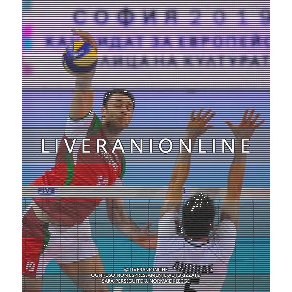 04.07.2012 SOFIA (SOFIJA) ARMEEC ARENA SIATKOWKA MEZCZYZN (MENS VOLLEYBALL) RUNDA FINALOWA LIGI SWIATOWEJ 2012 (FIVB VOLLEYBALL WORLD LEAGUE FINAL ROUND 2012) MECZ BULGARIA - NIEMCY (MATCH BULGARIA - GERMANY) N/Z TSVETAN SOKOLOV FOT RAFAL OLEKSIEWICZ / PRESSFOCUS NEWSPIXPL --- Newspix.pl WORLD LEAGUE FINALS BULGARIA - GERMANIA AG ALDO LIVERANI SAS - ITALY ONLY - *** Local Caption *** .