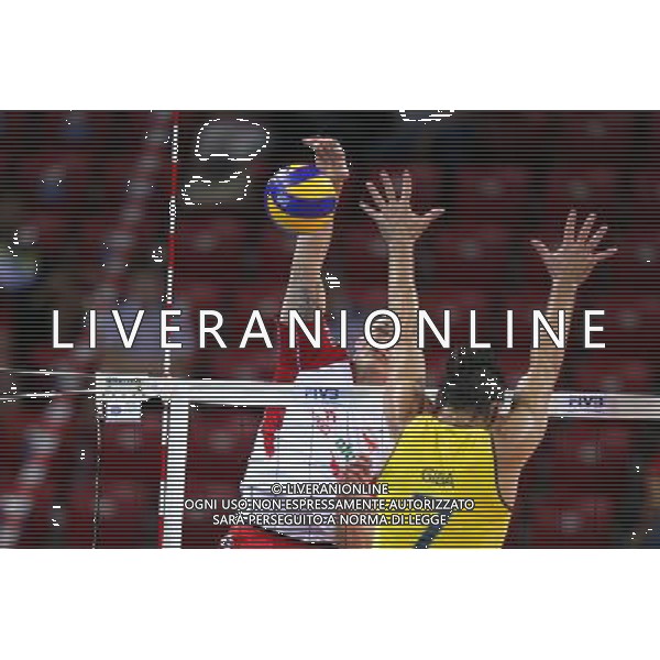 05.07.2012 SOFIA , BULGARIA - HALA ARMEEC ARENA (SOFIA, BULGARIA - ARMEEC ARENA ) SIATKOWKA MEZCZYZN (MEN\'S VOLLEYBALL), LIGA SWIATOWA 2012 - TURNIEJ FINALOWY ( WORLD LEAGUE FINALS)- GRUPA A (POOL A) MECZ BRAZYLIA - POLSKA (GAME BRAZIL - POLAND ) NZ ZBIGNIEW BARTMAN, GIBA FOTO LUKASZ GROCHALA/ CYFRASPORT/NEWSPIX.PL --- Newspix.pl /AG ALDO LIVERANI SAS WORLD LEAGUE VOLLEY - ITALY ONLY - *** Local Caption *** www.newspix.pl mail us: info@newspix.pl call us: 0048 022 23 22 222 --- Polish Picture Agency by Ringier Axel Springer Poland