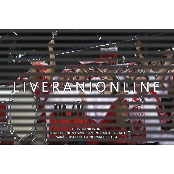 05.07.2012 SOFIA , BULGARIA - HALA ARMEEC ARENA (SOFIA, BULGARIA - ARMEEC ARENA ) SIATKOWKA MEZCZYZN (MEN\'S VOLLEYBALL), LIGA SWIATOWA 2012 - TURNIEJ FINALOWY ( WORLD LEAGUE FINALS)- GRUPA A (POOL A) MECZ BRAZYLIA - POLSKA (GAME BRAZIL - POLAND ) NZ POLSKA KIBICE FOTO LUKASZ GROCHALA/ CYFRASPORT/NEWSPIX.PL --- Newspix.pl /AG ALDO LIVERANI SAS WORLD LEAGUE VOLLEY - ITALY ONLY - *** Local Caption *** www.newspix.pl mail us: info@newspix.pl call us: 0048 022 23 22 222 --- Polish Picture Agency by Ringier Axel Springer Poland