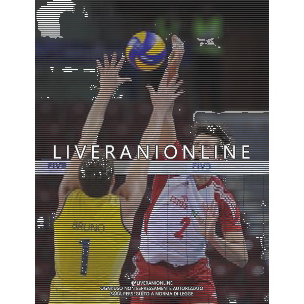 05.07.2012 SOFIA (SOFIJA) ARMEEC ARENA SIATKOWKA MEZCZYZN (MENS VOLLEYBALL) LIGA SWIATOWA RUNDA FINALOWA LIGI SWIATOWEJ 2012 (FIVB VOLLEYBALL WORLD LEAGUE FINAL ROUND 2012) MECZ BRAZYLIA - POLSKA (MATCH BRASIL - POLAND) N/Z MICHAL WINIARSKI FOT RAFAL OLEKSIEWICZ / PRESSFOCUS NEWSPIXPL --- Newspix.pl /AG ALDO LIVERANI SAS WORLD LEAGUE VOLLEY - ITALY ONLY - *** Local Caption *** www.newspix.pl mail us: info@newspix.pl call us: 0048 022 23 22 222 --- Polish Picture Agency by Ringier Axel Springer Poland