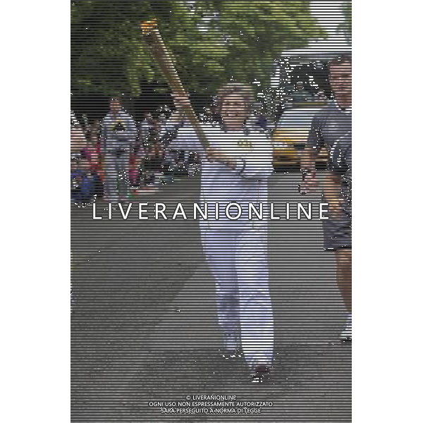 hazel staten torchbearer at Bletchley Park Olympic Torch Relay 9 july 2012 - /PHOTOSHOT/AG ALDO LIVERANI SAS - ITALY ONLY -