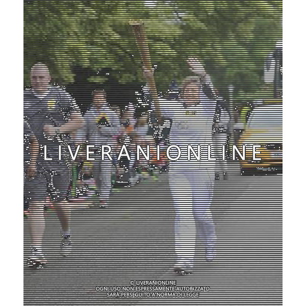 hazel staten torchbearer at Bletchley Park Olympic Torch Relay 9 july 2012 - /PHOTOSHOT/AG ALDO LIVERANI SAS - ITALY ONLY -