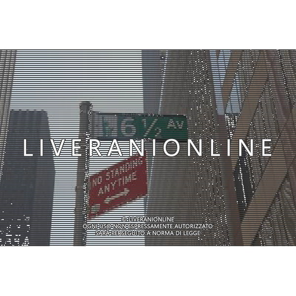 Six and one-half Avenue is seen in Midtown Manhattan in New York on Friday, July 6, 2012. The new street is actually a series of interconnected pedestrian arcades, mid-block between Sixth and Seventh Avenues, running from West 51 Street to West 57 Street. The city is in the process of installing signage and pedestrian crossings. Up to 1200 people an hour use the connected arcades to travel through midtown. The arcades are privately owned public spaces that are provided by the buildings\' owners in exchange for zoning variances. (å Richard B. Levine) /PHOTOSHOT/AG ALDO LIVERANI SAS - ITALY ONLY -
