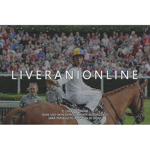 Frankie Detori riding Monsignor at the Olympic Torch Relay, Ascot 10th July 2012. PHOTOSHOT/AG ALDO LIVERANI SAS - ITALY ONLY -