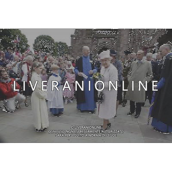  HRH Queen Elizabeth II and HRH The Duke of Edinburgh visiting Hereford Cathedral 11 July 2012 PHOTOSHOT/AG ALDO LIVERANI SAS - ITALY ONLY -