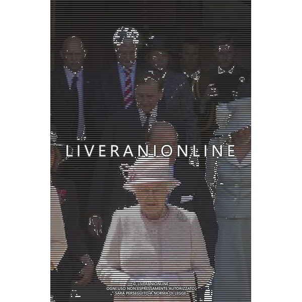 Queen visits Worcester HRH Queen Elizabeth II and HRH The Duke of Edinburgh leaving the Guildhall in Worcester 11 July 2012 PHOTOSHOT/AG ALDO LIVERANI SAS - ITALY ONLY -