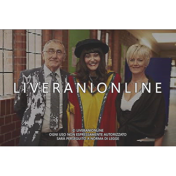 British businesswoman, television personality, entrepreneur and commentator Hilary Devey at the graduation ceremony at Bolton University receiving an honorary degree. 12th July 2012. /photoshot/AG ALDO LIVERANI SAS - ITALY ONLY -