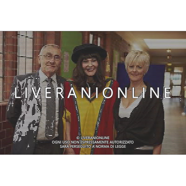 British businesswoman, television personality, entrepreneur and commentator Hilary Devey at the graduation ceremony at Bolton University receiving an honorary degree. 12th July 2012. /photoshot/AG ALDO LIVERANI SAS - ITALY ONLY -