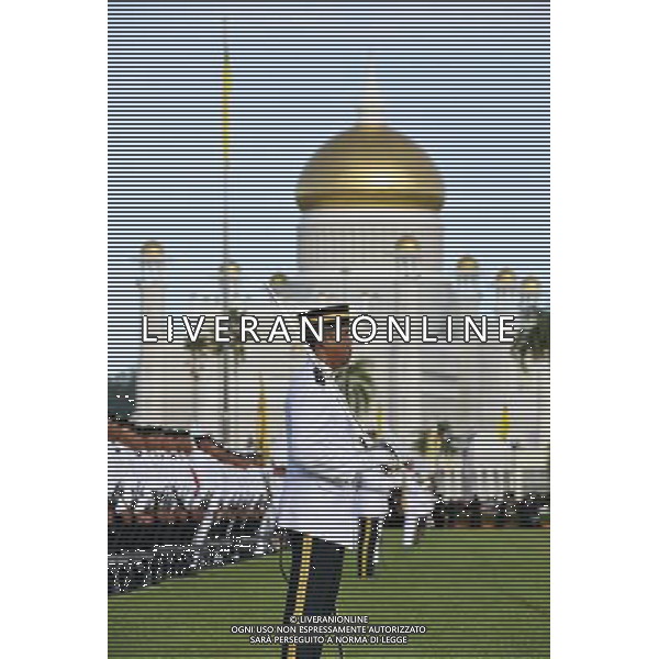 (120715) -- BANDAR SERI BEGAWAN, July 15, 2012 () -- A guard of honor prepare to be inspected by Bruneian Sultan Hassanal Bolkiah during a ceremony marking his 66th birthday, in Bandar Seri Begawan, capital of Brunei, July 15, 2012. (/Lin Hao) (zy) ©photoshot/AGENZIA ALDO LIVERANI SAS - ITALY ONLY - Festeggiamenti per il 66esimo compleanno di Hassanal Bolkiah sultano del Brunei a Bandar Seri Begawan, capitale del Brunei 15 luglio 2012.