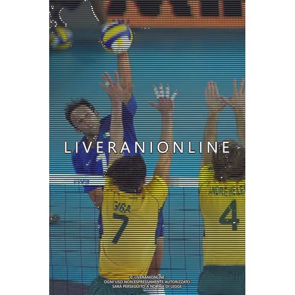 PALALOTTOMATICA ROMA, 17 / 07 / 2004 VOLLEY 2004 WORLD LEAGUE: FINALE ITALIA - BRASILE NELLA FOTO: ANDREA SARTORETTI PH LEONARDO CAVALLO / AG ALDO LIVERANI 