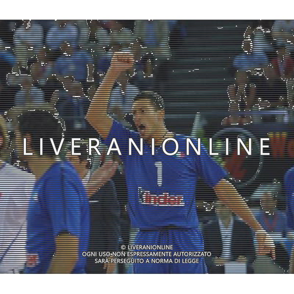 PALALOTTOMATICA ROMA, 17 / 07 / 2004 VOLLEY 2004 WORLD LEAGUE: FINALE ITALIA - BRASILE NELLA FOTO: MASTRANGELO LUIGI PH LEONARDO CAVALLO / AG ALDO LIVERANI 