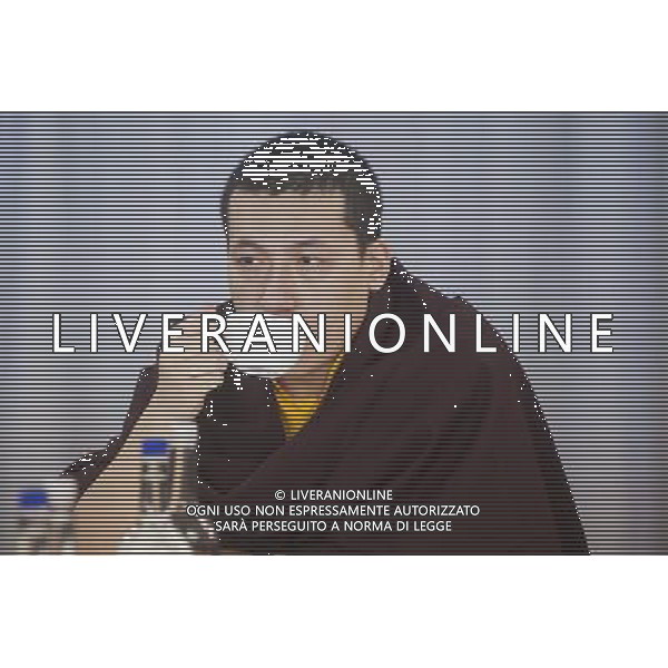 His Holiness Karmapa Thaye Dorje - the 29 year old head of the Karma Kagyu lineage of Tibetan Buddhism leads money \' morality talks on HMS President with dignitaries from dignitaries from the House of Lords, Action for Happiness, New Economics Foundation, and young ambassadors from The Prince\'s Trust AG ALDO LIVERANI S A S ONLY ITALY