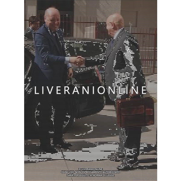 18 LUGLIO 2012 ASSEMBLEA LEGA CALCIO SERIE A NELLA FOTO Pierpaolo Marino Giuseppe Marotta PH.FIOCHI/ALDO LIVERANI SAS