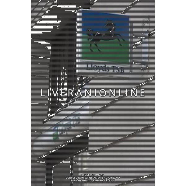 A General view of a signage from Lloyds TSB AG ALDO LIVERANI S A S ONLY ITALY