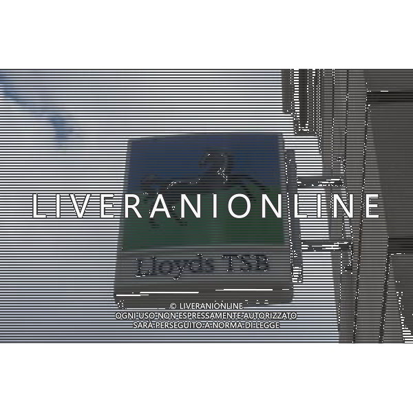 A General view of a signage from Lloyds TSB AG ALDO LIVERANI S A S ONLY ITALY