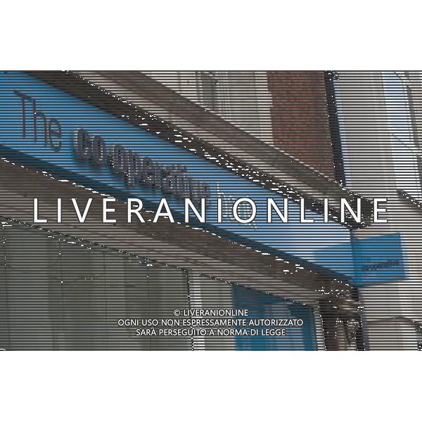 A General view of a signage from the Co-operative bank AG ALDO LIVERANI S A S ONLY ITALY