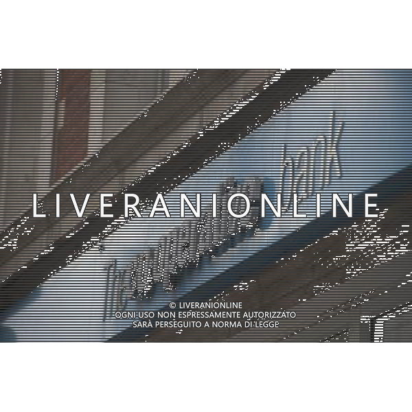 A General view of a signage from the Co-operative bank AG ALDO LIVERANI S A S ONLY ITALY