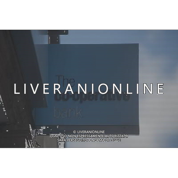 A General view of a signage from the Co-operative bank AG ALDO LIVERANI S A S ONLY ITALY