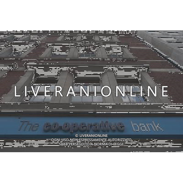 A General view of a signage from the Co-operative bank AG ALDO LIVERANI S A S ONLY ITALY