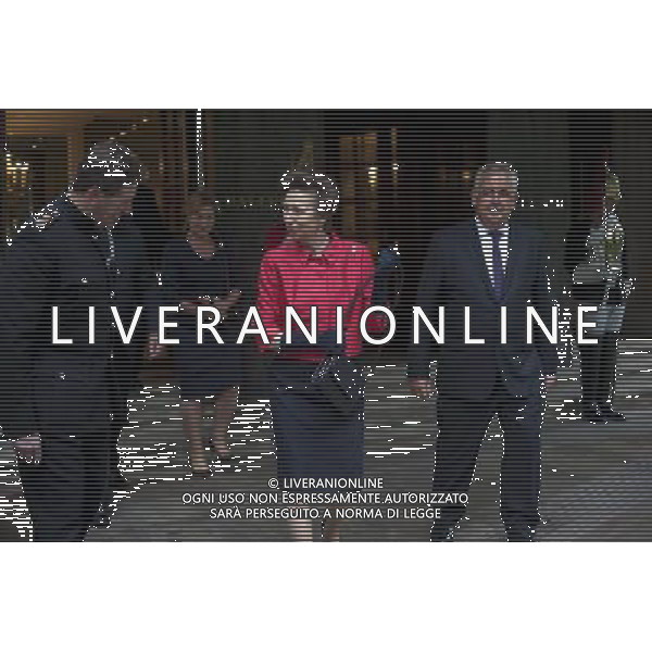 HRH Princess Anne leaves The Grosvenor House after attending the launch of her regiments new book \'Uniquely British\' ©photoshot/AGENZIA ALDO LIVERANI SAS - ITALY ONLY - REALI INGLESI: SAR la Principessa Anna d\'inghilterra al Grosvenor House