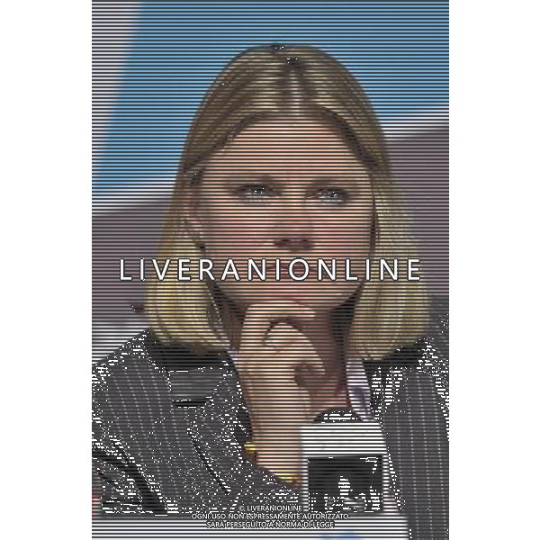 Justine Greening MP Transport Secretary at a media briefing held inthe Media Press Centre at the Olympic Park, Stratford.. London ©photoshot/Agenzia Aldo Liverani Sas - ITALY ONLY - Allenamenti, preparativi dei Giochi Olimpici delle Olimpiadi Londra 2012, a Londra, Gran Bretagna, 24 luglio 2012 che inizieranno il 27 luglio.