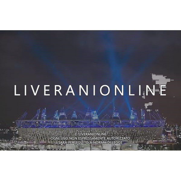 General view of the Olympic Stadium, Stratford, London, during a practice run for the Opening Ceremony PHOTOSHOT/AG ADO LIVERANI SAS - ITALY ONLY -