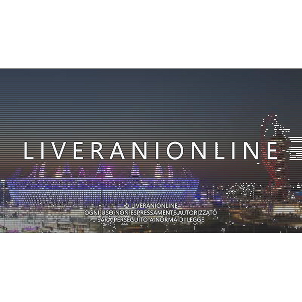 General view of the Olympic Stadium, Stratford, London, during a practice run for the Opening Ceremony PHOTOSHOT/AG ADO LIVERANI SAS - ITALY ONLY -