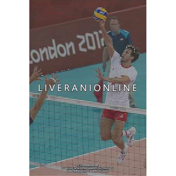 LONDYN 29.07.2012 IGRZYSKA XXX OLIMPIADY XXX LETNIE IGRZYSKA OLIMPIJSKIE LONDYN 2012 HALA EARLS COURT SIATKOWKA WLOCHY v POLSKA N Z MICHAL WINIARSKI poland 2 SEBASTIAN BOROWSKI Newspix.p THE 2012 SUMMER OLYMPIC GAMES OFFICIALLY THE GAMES OF THE XXX OLYMPIAD EARLS COURT VOLLEYBALL ITALY v POLAND --- Newspix.pl /OLIMPIADI LONDRA 2012 -AG ALDO LIVERANI SAS - ITALY ONLY *** Local Caption *** www.newspix.pl mail us: info@newspix.pl call us: 0048 022 23 22 222 --- Polish Picture Agency by Ringier Axel Springer Poland .