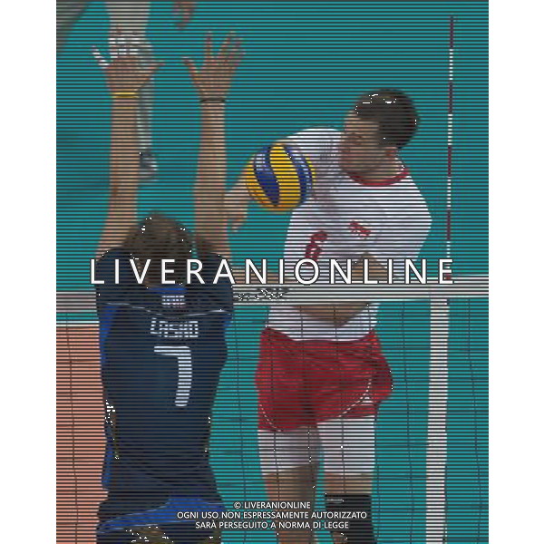lONDYN 29.07.2012 IGRZYSKA OLIMPIJSKIE LONDON 2012 THE GAMES OF THE XXXOLIMPIAD PILKA SIATKOEWA MEZCZYZN VOLLEYBALL MEN POLSKA WLOCHY NZ MICHAL LASKO BARTOSZ KUREK FOT MAREK BICZYK PRZEGLAD SPORTOWY NEWSPIX.PL --- Newspix.pl /OLIMPIADI LONDRA 2012 -AG ALDO LIVERANI SAS - ITALY ONLY *** Local Caption *** www.newspix.pl mail us: info@newspix.pl call us: 0048 022 23 22 222 --- Polish Picture Agency by Ringier Axel Springer Poland .