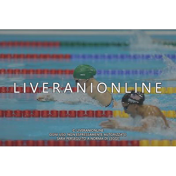(120730) -- LONDON, July 30, 2012 () -- Ruta Meilutyte of Lithuania competes in women\'s swimming 100m breaststroke final contest, at London 2012 Olympic Games in London, Britain, on July 30, 2012. Ruta Meilutyte of Lithuania won gold medal. (/Fei Maohua) (nxl) AG ALDO LIVERANI S A S ONLY ITALY