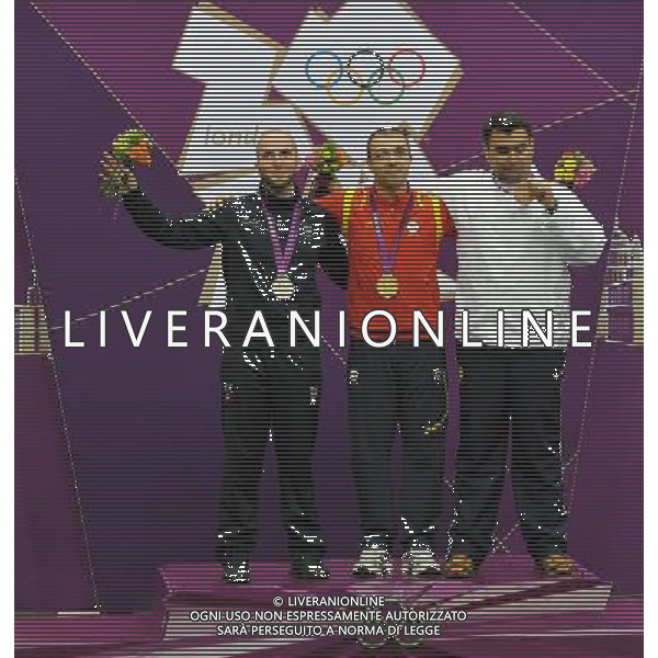 Londra, 30/07/2012. Olimpiadi London 2012. Niccolo Campriani vince la medaglia d\' Argento nel Carabina 10m. Foto di Simone Ferraro / GMT AG ALDO LIVERANI S A S