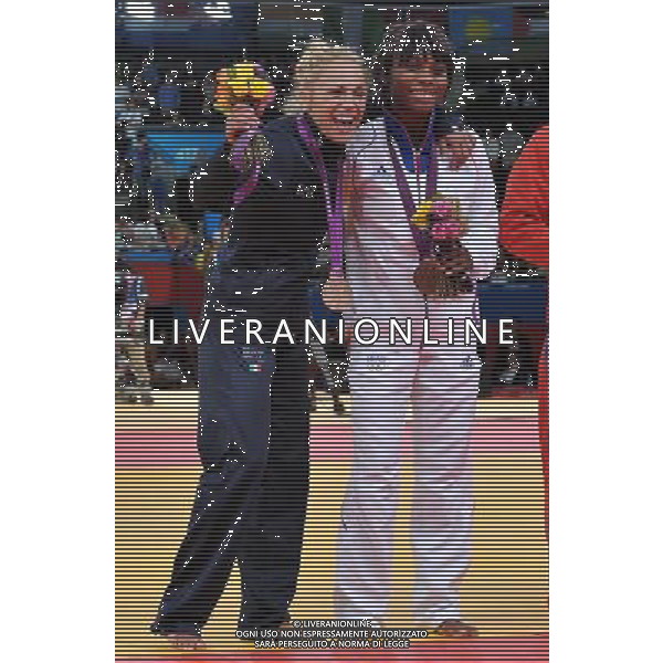 Londra, 29/07/2012. Olimpiadi London 2012. Rosalba Forciniti vince la medaglia di Bronzo nel Judo 52kg. Foto di Simone Ferraro / GMT AG ALDO LIVERANI S A S