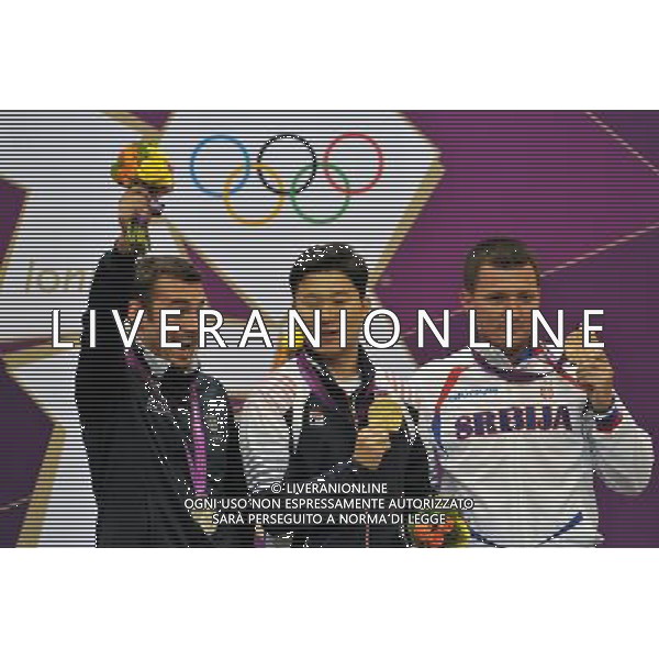 Londra, 28/07/2012. Olimpiadi London 2012. Luca Tesconi vince la medaglia d\' Argento nella pistola 10 metri. Foto di Simone Ferraro / GMT AG ALDO LIVERANI S A S