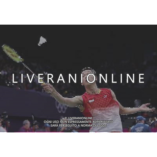 (120731) -- LONDON, July 31, 2012 () -- Taufik Hidayat of Indonesia competes during men\'s badminton singles group play stage match, at London 2012 Olympic Games in London, Britain, on July 31, 2012. Taufik Hidayat of Indonesia defeated Pablo Abian of Spain 2-0. (/Tang Shi) (nxl) ©photoshot/AGENZIA ALDO LIVERANI SAS - ITALY ONLY - Giochi Olimpici - Olimpiadi Londra 2012