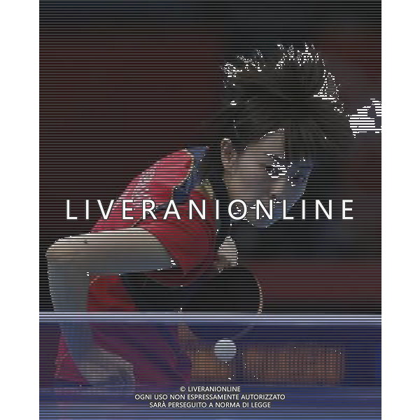 (120731) -- LONDON, July 31, 2012 () -- Kasumi Ishikawa of Japan competes during women\'s table tennis singles quarterfinal match, at London 2012 Olympic Games in London, Britain, on July 31, 2012. Kasumi Ishikawa of Japan defeated Wang Yuegu of Singapore 4-1. (/Shen Bohan) (nxl) ©photoshot/AGENZIA ALDO LIVERANI SAS - ITALY ONLY - Giochi Olimpici - Olimpiadi Londra 2012