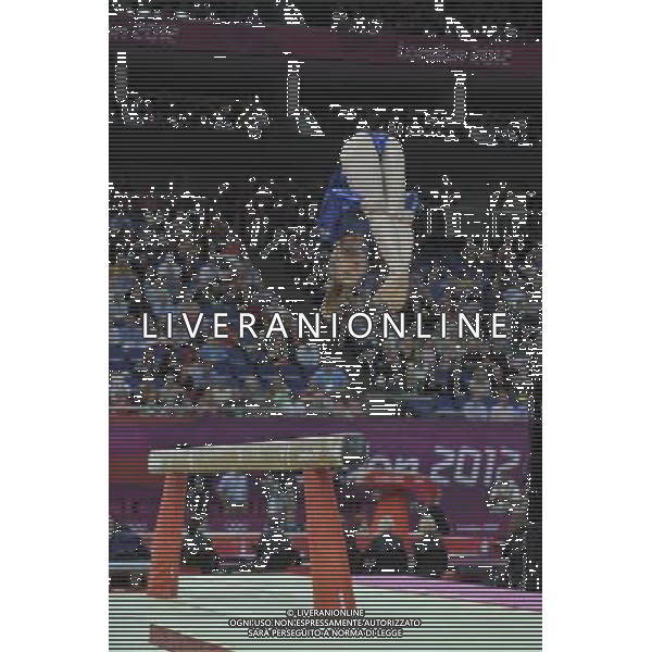 on the during the Gymnastics Artistic Womens Team event at the O2 North Greenwich,. London /ALDO LIVERANI SAS-ITALY ONLY - EDITORIAL USE ONLY