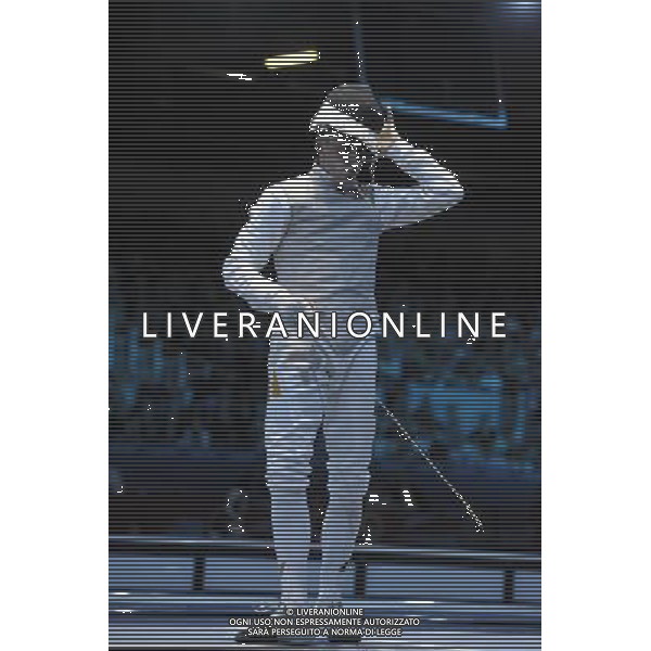 Sebastian Bachmann from Germany seen during Men\'s Individual Foil event London 2012 Olympic Games held at the Excel. London olympics stadium /ALDO LIVERANI SAS-ITALY ONLY - EDITORIAL USE ONLY