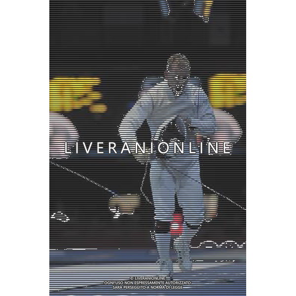 Victor Sintes from France seen during Men\'s Individual Foil event London 2012 Olympic Games held at the Excel. London olympics stadium /ALDO LIVERANI SAS-ITALY ONLY - EDITORIAL USE ONLY