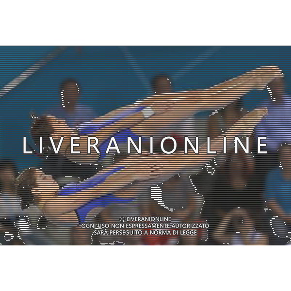 (120731) -- LONDON, July 31, 2012 () -- Alejandra Orozco Loza/Paola Espinosa Sanchez of Mexico competes during women\'s synchronised 10m platform event at the London 2012 Olympic Games in London, Britain, July 31, 2012. The Mexican divers won silver medal in this event. (/Fan Jun)(zgp) /ALDO LIVERANI SAS-ITALY ONLY - EDITORIAL USE ONLY