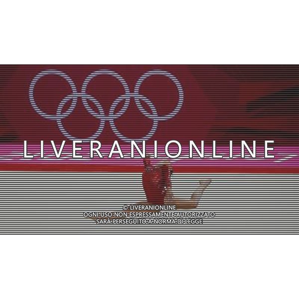 (120731) -- LONDON, July 31, 2012 () -- Alexandra Raisman of U.S. competes in floor event of Gymnastics Artistic women\'s team final competition at London 2012 Olympic Games in London, Britain, July 31, 2012. The U.S. team won gold medal in this event. (/Wang Jianhua) (zgp) /ALDO LIVERANI SAS-ITALY ONLY - EDITORIAL USE ONLY