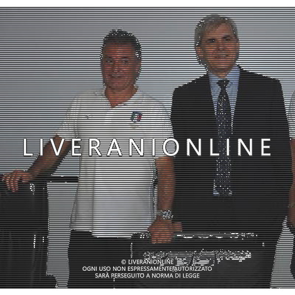 Campionato di Calcio Serie A TIM 2012/2013 Ritiro Estivo Arbitri CAN A Spinello di Santa Sofia (FC)- 01.08.2012 Conferenza Stampa Nella Foto:Nicchi Marcello Stefano Braschi /Ph.Vitez-Ag. Aldo Liverani