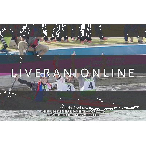 LEE VALLEY 31 08 2012 IGRZYSKA XXX OLIMPIADY XXX LETNIE IGRZYSKA OLIMPIJSKIE LONDYN 2012 LEE VALLEY WHITE WATER CENTRE SLALOM KAJAKOWY K1 FINAL N Z VAVRINEC HRADILEK DANIELE MOLMENTI HANNES AIGNER SEBASTIAN BOROWSKI Newspix.p THE 2012 SUMMER OLYMPIC GAMES OFFICIALLY THE GAMES OF THE XXX OLYMPIAD LEE VALLEY WHITE WATER CENTRE CANOE SLALOM SINGLE K1 MEN FINAL --- Newspix.pl /AG ALDO LIVERANI SAS LONDRA 2012 ITALY ONLY - *** Local Caption *** .