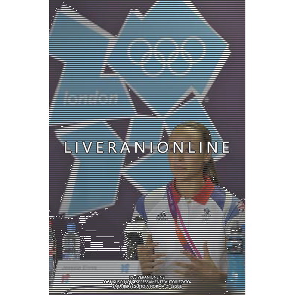 Track Athlete Jessica Ennis at a Press Briefing in The Olympic Park, Stratford. London ©PHOTOSHOT/AGENZIA ALDO LIVERANI SAS - ITALY ONLY - GIOCHI OLIMPICI, OLIMPIADI LONDRA 2012