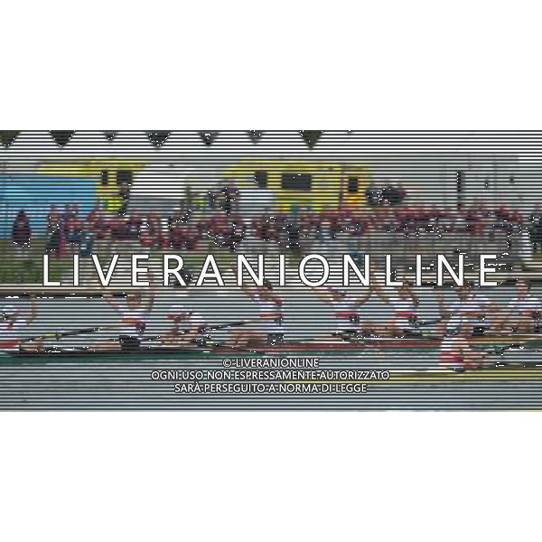 (120801) -- LONDON, Aug. 1, 2012 () -- German team takes part in men\'s eight final contest of rowing, at London 2012 Olympic Games in London, Britain, on August 1, 2012. The German team won gold medal. (/Li Gang) (nxl) ©PHOTOSHOT/AGENZIA ALDO LIVERANI SAS - ITALY ONLY - GIOCHI OLIMPICI, OLIMPIADI LONDRA 2012