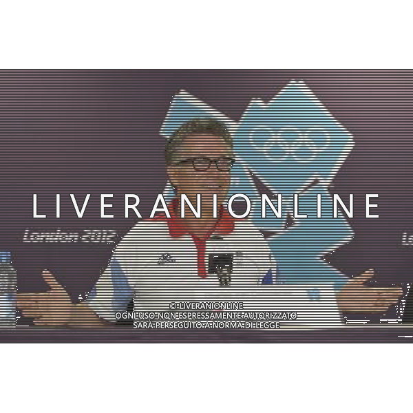 Charles van Commenee Head Coack UK Athletics at a Press Briefing in The Olympic Park, Stratford. London /ALDO LIVERANI SAS-ITALY ONLY - EDITORIAL USE ONLY